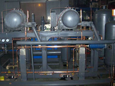 兩機(jī)頭并聯(lián)螺桿低溫機(jī)組